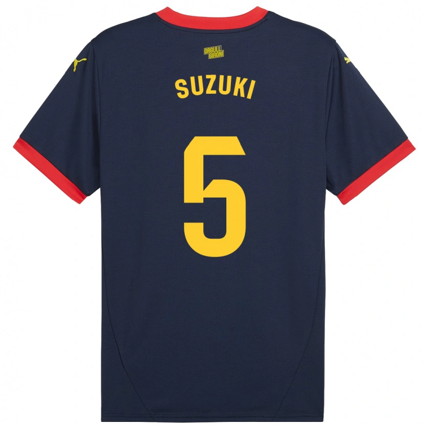 Danxen Herren Wadi Ibrahim Suzuki #5 Marinerot Auswärtstrikot Trikot 2024/25 T-Shirt