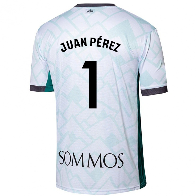 Danxen Herren Juan Pérez #1 Weiß Grün Auswärtstrikot Trikot 2024/25 T-Shirt