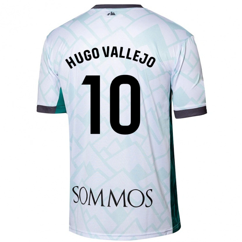 Danxen Herren Hugo Vallejo #10 Weiß Grün Auswärtstrikot Trikot 2024/25 T-Shirt