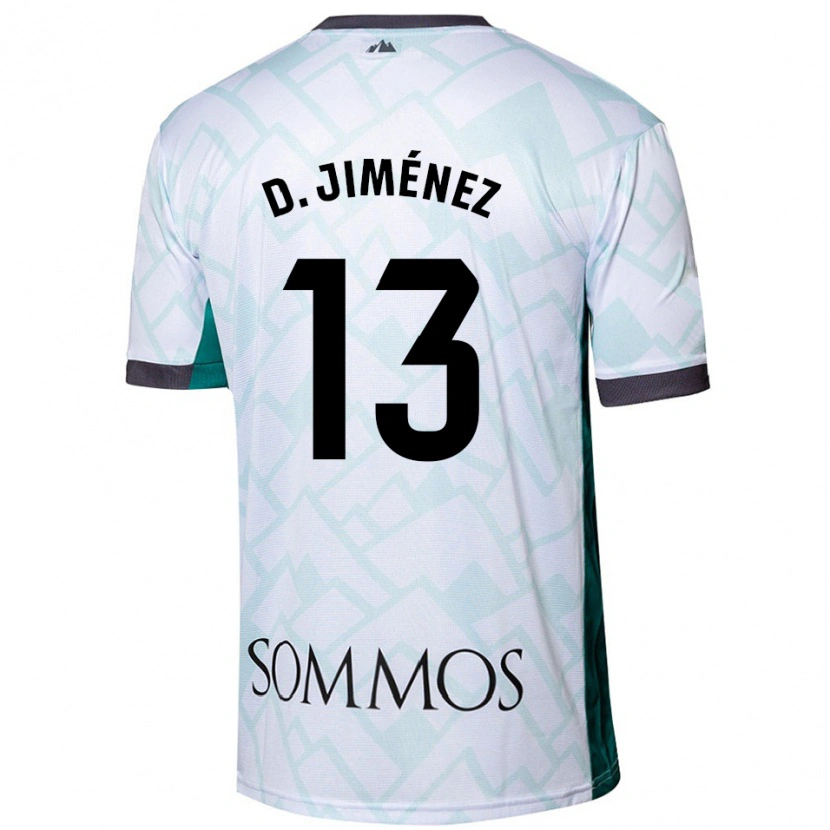 Danxen Herren Dani Jiménez #13 Weiß Grün Auswärtstrikot Trikot 2024/25 T-Shirt