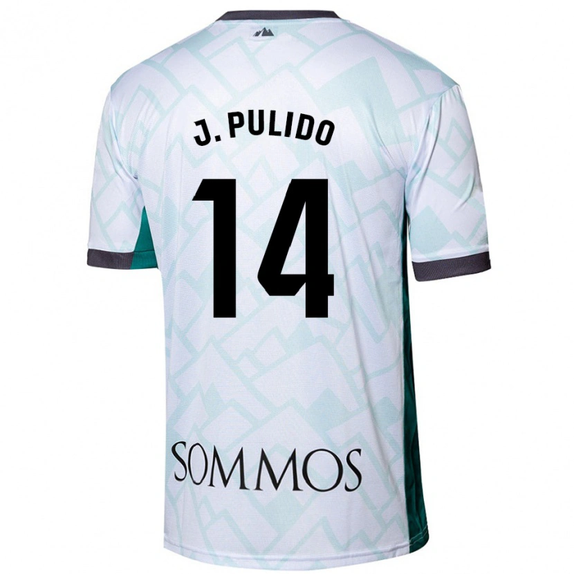 Danxen Herren Jorge Pulido #14 Weiß Grün Auswärtstrikot Trikot 2024/25 T-Shirt