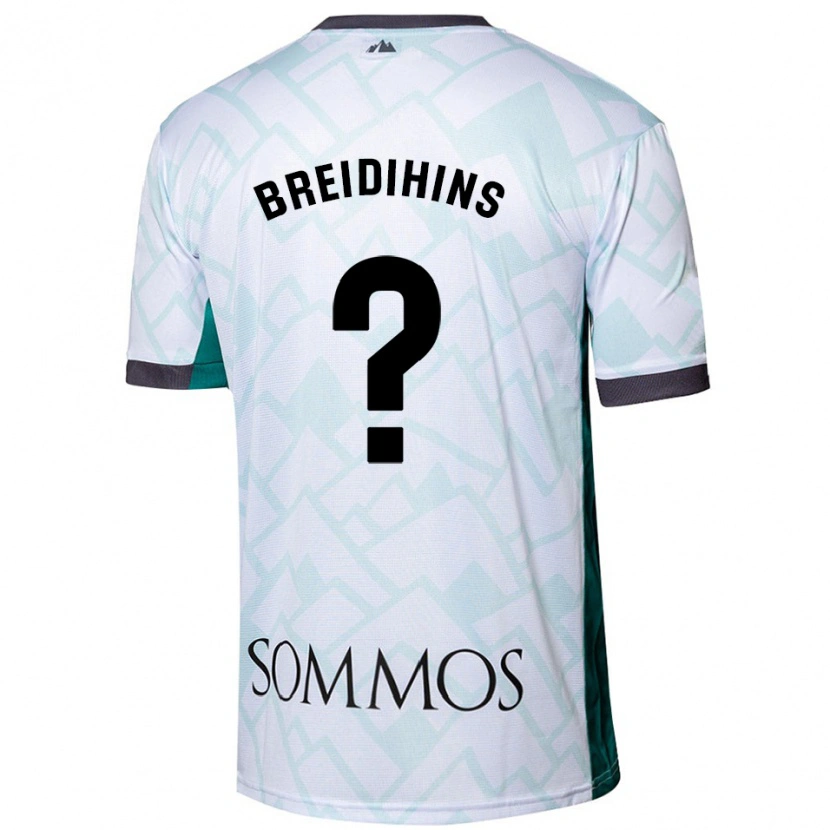Danxen Herren Kirils Breidihins #0 Weiß Grün Auswärtstrikot Trikot 2024/25 T-Shirt