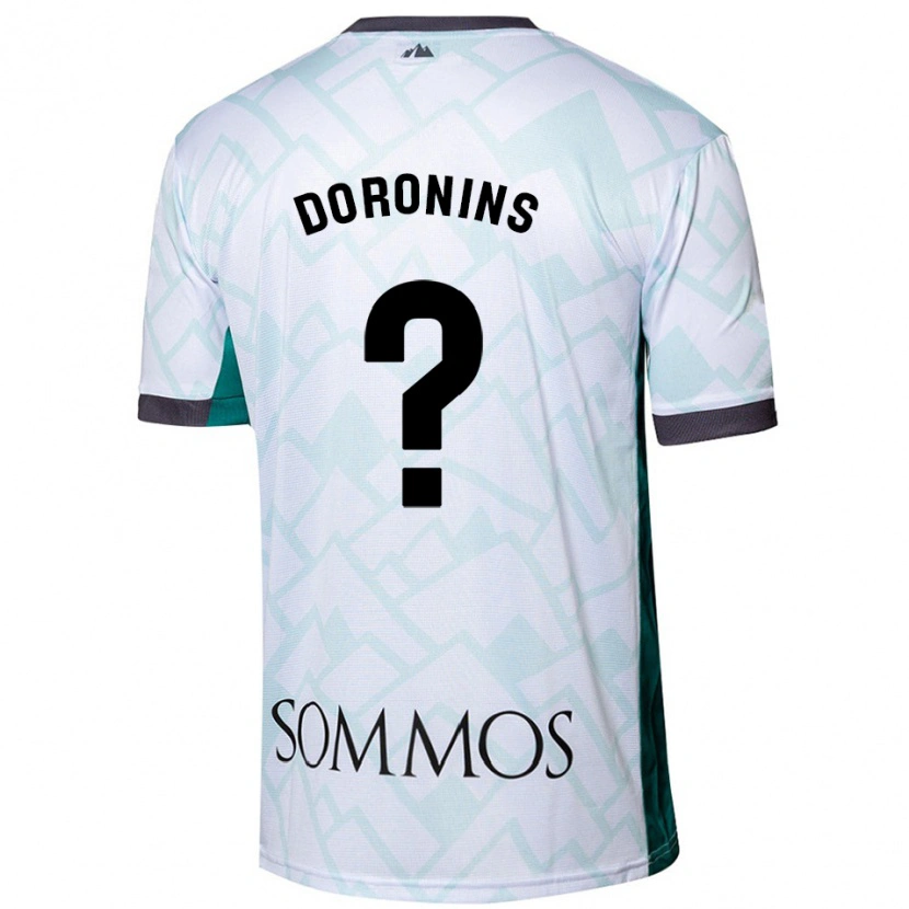 Danxen Herren Nikita Doronins #0 Weiß Grün Auswärtstrikot Trikot 2024/25 T-Shirt