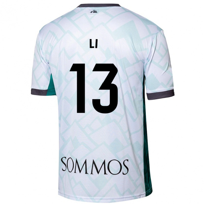 Danxen Herren Changyi Li #13 Weiß Grün Auswärtstrikot Trikot 2024/25 T-Shirt