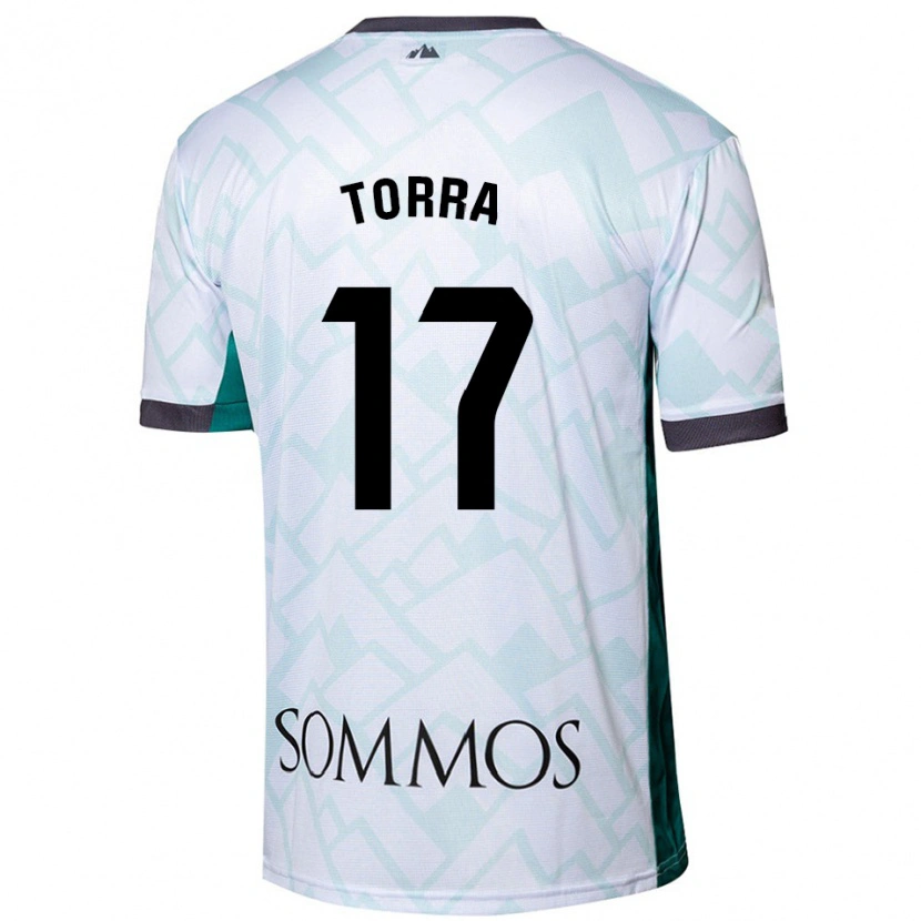 Danxen Herren Marc Torra #17 Weiß Grün Auswärtstrikot Trikot 2024/25 T-Shirt