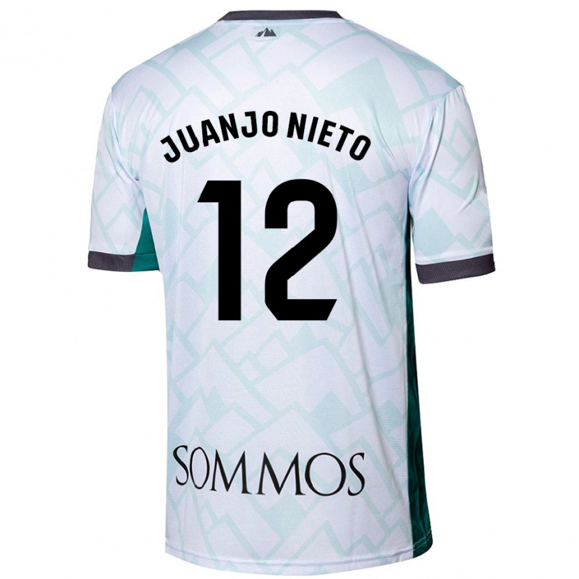 Danxen Herren Juanjo Nieto #12 Weiß Grün Auswärtstrikot Trikot 2024/25 T-Shirt
