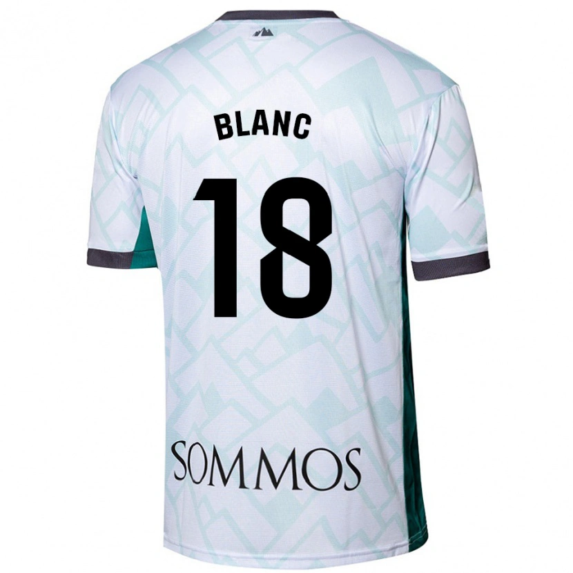 Danxen Herren Laia Blanc #18 Weiß Grün Auswärtstrikot Trikot 2024/25 T-Shirt