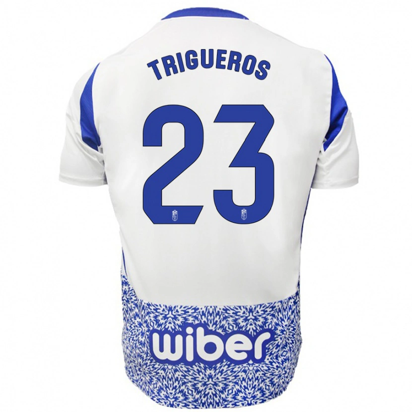 Danxen Herren Manu Trigueros #23 Weiß Blau Auswärtstrikot Trikot 2024/25 T-Shirt