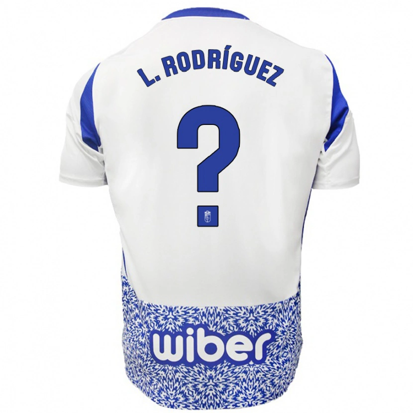 Danxen Herren Iker López Rodríguez #0 Weiß Blau Auswärtstrikot Trikot 2024/25 T-Shirt