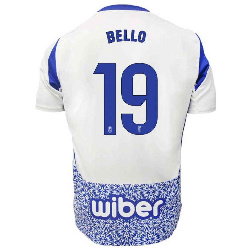 Danxen Herren Eghosa Bello #19 Weiß Blau Auswärtstrikot Trikot 2024/25 T-Shirt