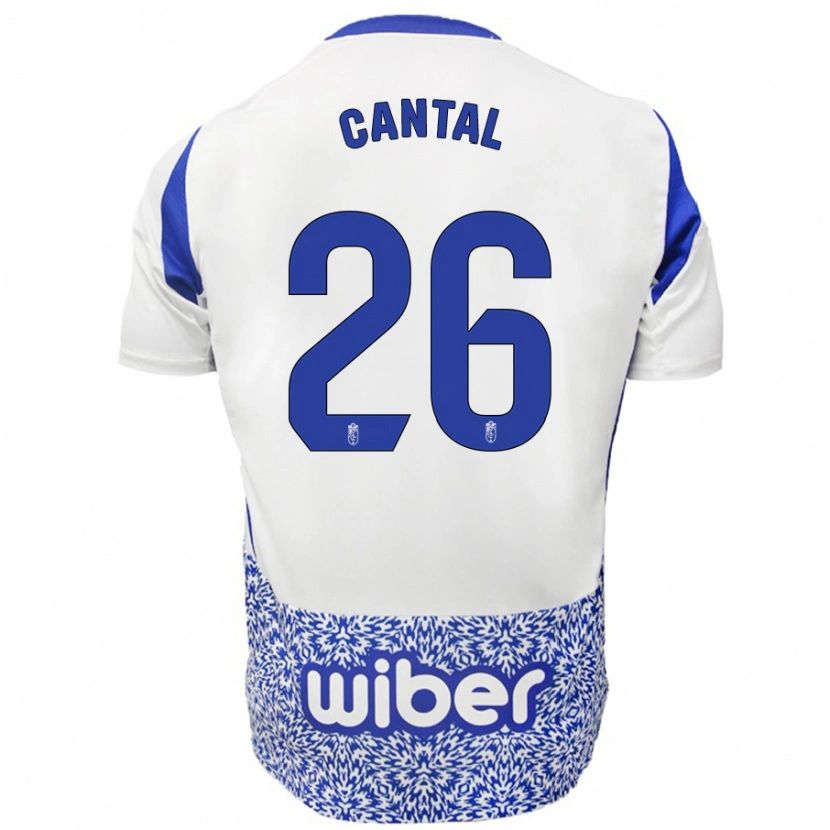 Danxen Herren Paco Cantal #26 Weiß Blau Auswärtstrikot Trikot 2024/25 T-Shirt