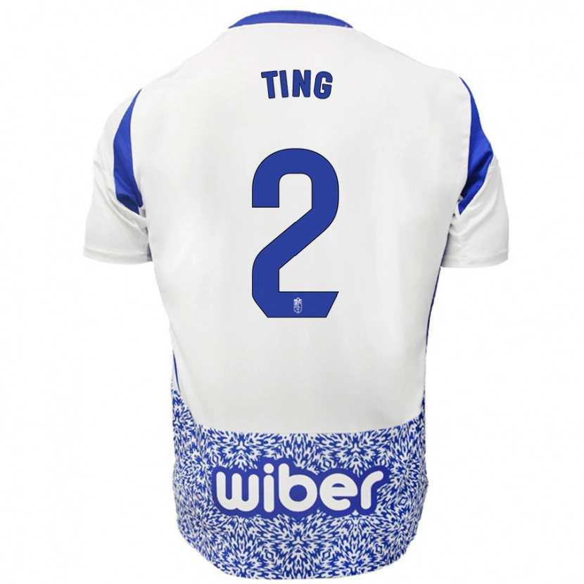 Danxen Herren Xie Ting #2 Weiß Blau Auswärtstrikot Trikot 2024/25 T-Shirt