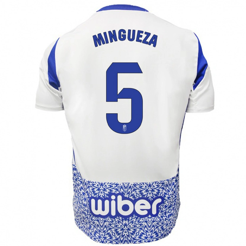 Danxen Herren Ariadna Mingueza #5 Weiß Blau Auswärtstrikot Trikot 2024/25 T-Shirt