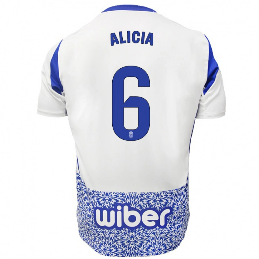 Danxen Herren Alicia #6 Weiß Blau Auswärtstrikot Trikot 2024/25 T-Shirt