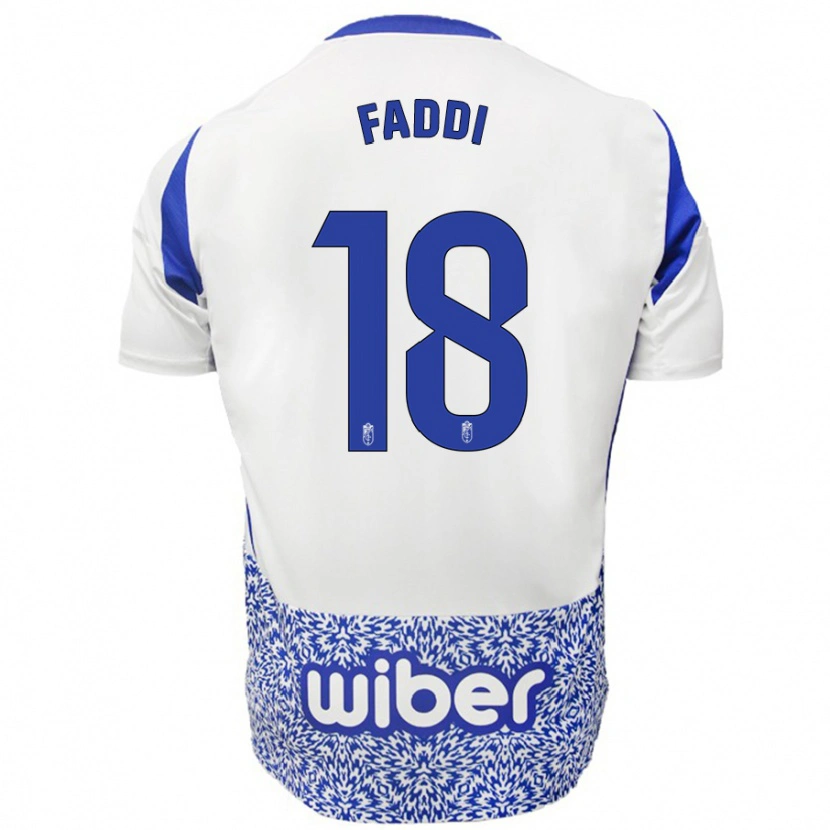 Danxen Herren Inés Faddi #18 Weiß Blau Auswärtstrikot Trikot 2024/25 T-Shirt