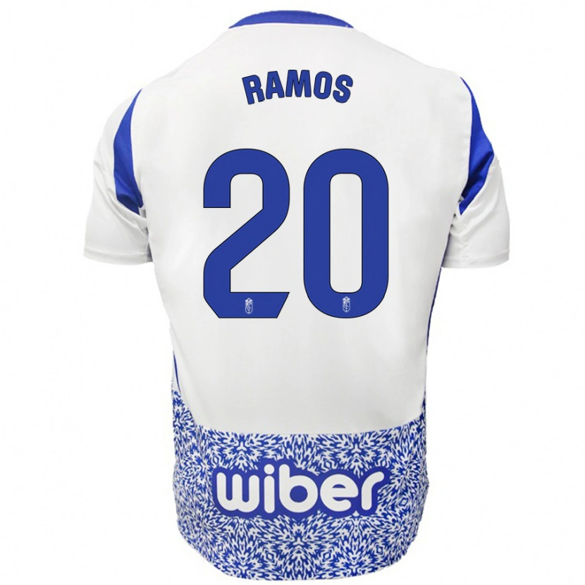 Danxen Herren Lucía Ramos #20 Weiß Blau Auswärtstrikot Trikot 2024/25 T-Shirt