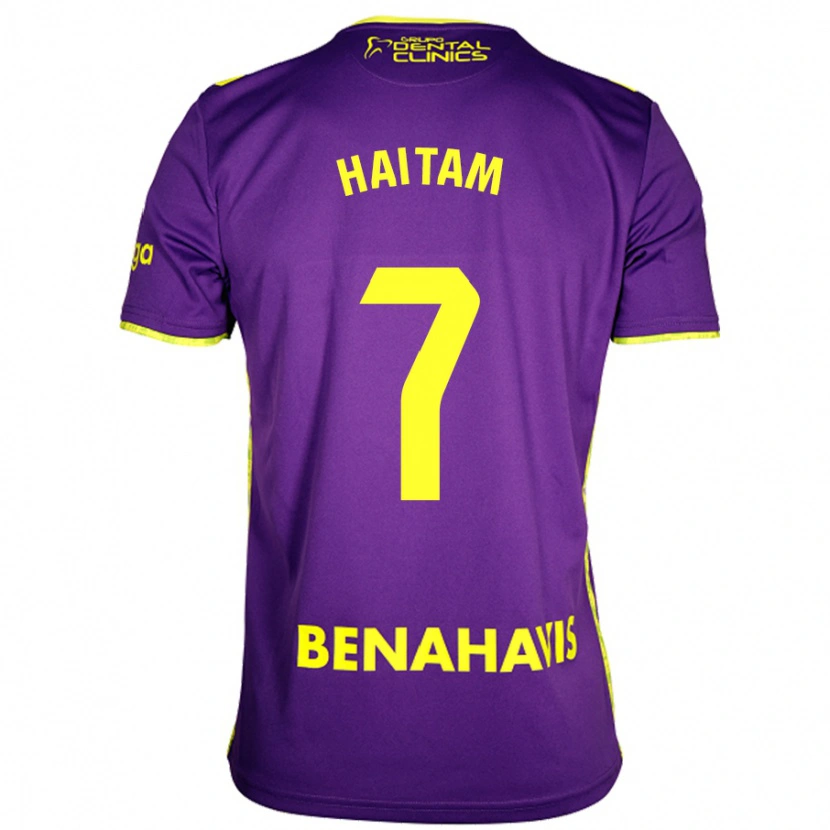 Danxen Herren Haitam Abaida #7 Lila Gelb Auswärtstrikot Trikot 2024/25 T-Shirt