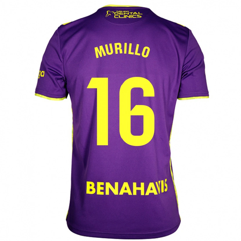 Danxen Herren Diego Murillo #16 Lila Gelb Auswärtstrikot Trikot 2024/25 T-Shirt