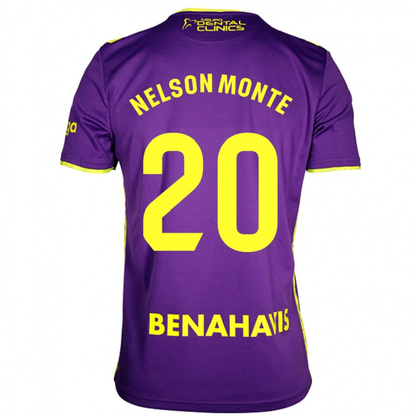 Danxen Herren Nélson Monte #20 Lila Gelb Auswärtstrikot Trikot 2024/25 T-Shirt