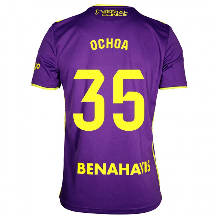 Danxen Herren Aarón Ochoa #35 Lila Gelb Auswärtstrikot Trikot 2024/25 T-Shirt