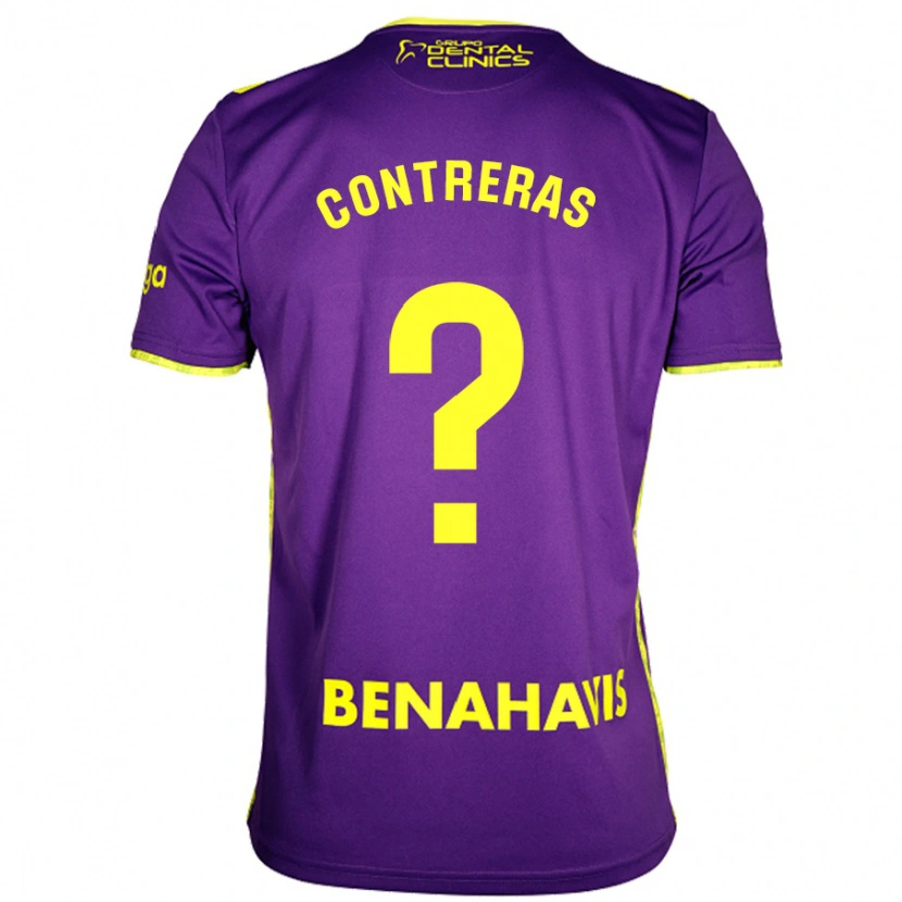 Danxen Herren Ale Contreras #0 Lila Gelb Auswärtstrikot Trikot 2024/25 T-Shirt