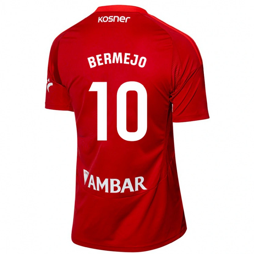Danxen Herren Sergio Bermejo #10 Weiß Blau Auswärtstrikot Trikot 2024/25 T-Shirt