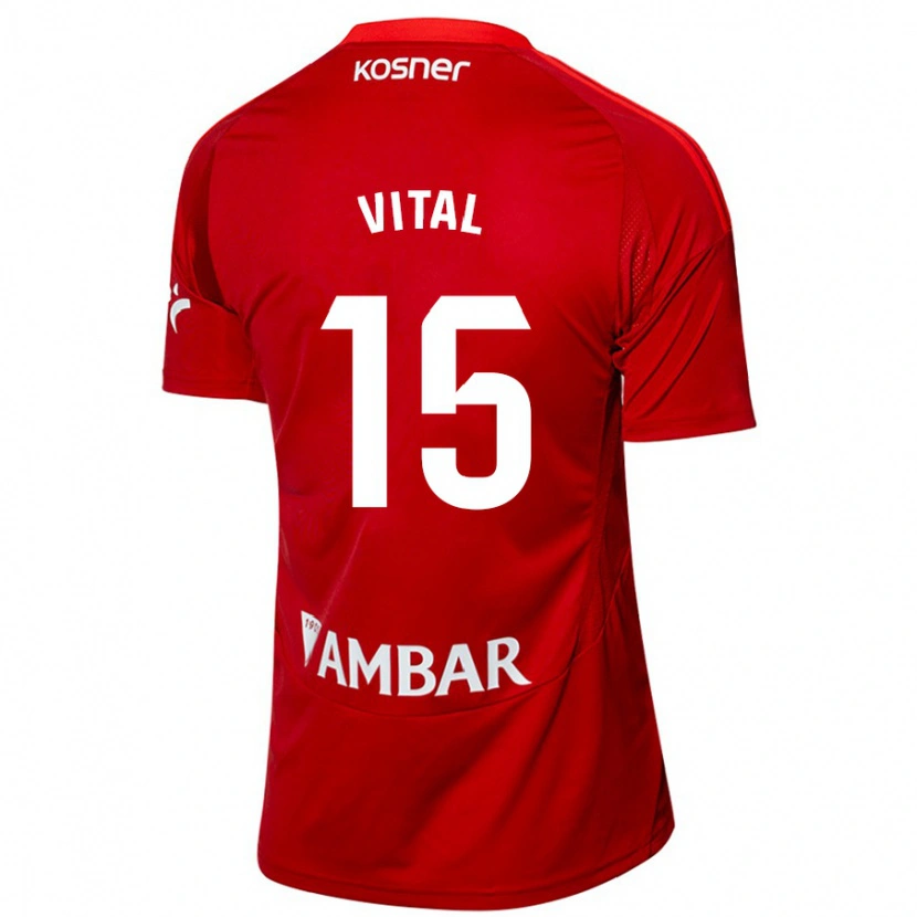 Danxen Herren Bernardo Vital #15 Weiß Blau Auswärtstrikot Trikot 2024/25 T-Shirt