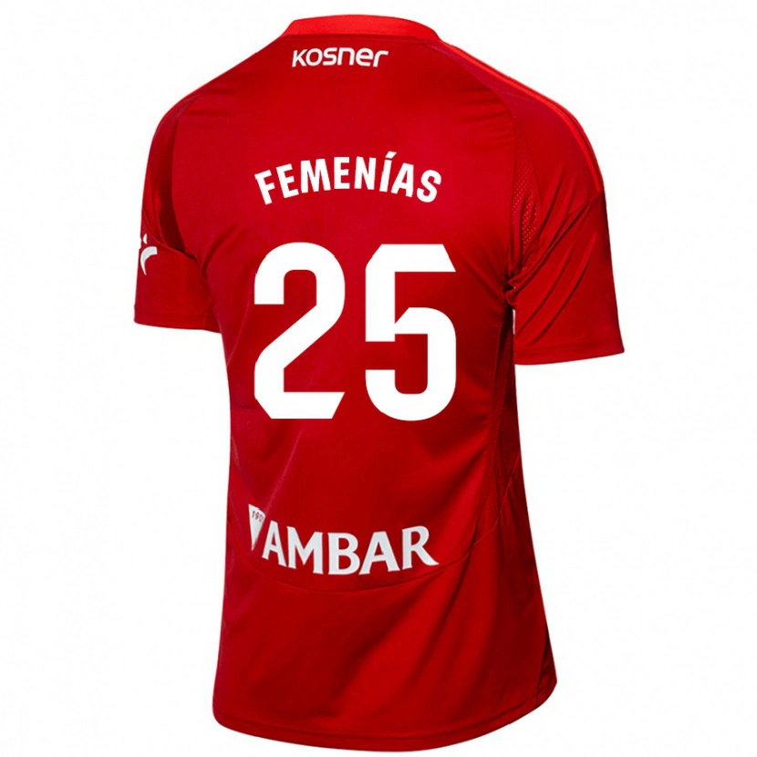 Danxen Herren Joan Femenías #25 Weiß Blau Auswärtstrikot Trikot 2024/25 T-Shirt