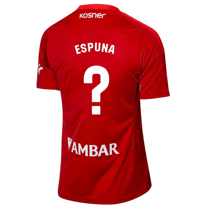 Danxen Herren Nico Espuña #0 Weiß Blau Auswärtstrikot Trikot 2024/25 T-Shirt