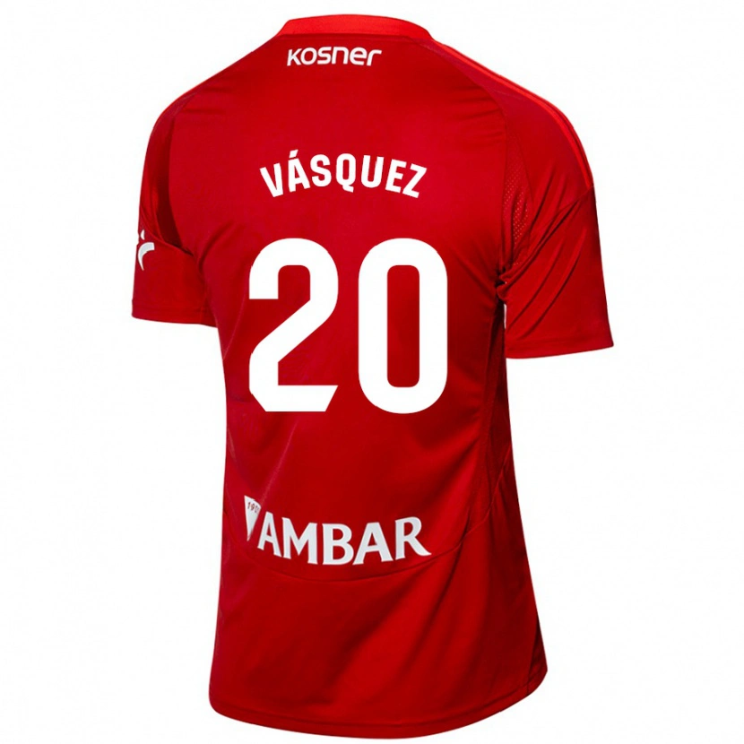 Danxen Herren José Vásquez #20 Weiß Blau Auswärtstrikot Trikot 2024/25 T-Shirt