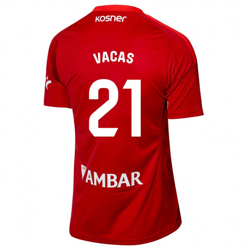 Danxen Herren Óscar Vacas #21 Weiß Blau Auswärtstrikot Trikot 2024/25 T-Shirt