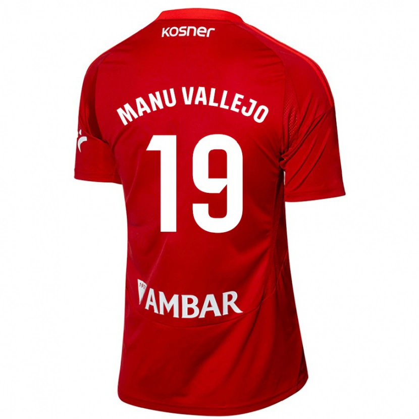 Danxen Herren Manu Vallejo #19 Weiß Blau Auswärtstrikot Trikot 2024/25 T-Shirt