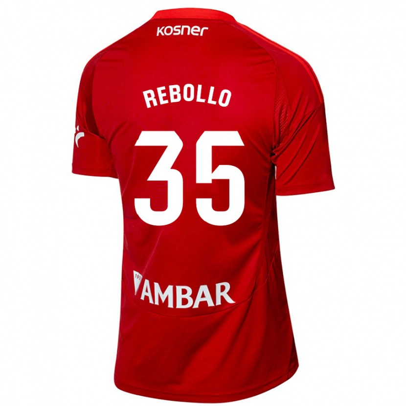 Danxen Herren Dani Rebollo #35 Weiß Blau Auswärtstrikot Trikot 2024/25 T-Shirt