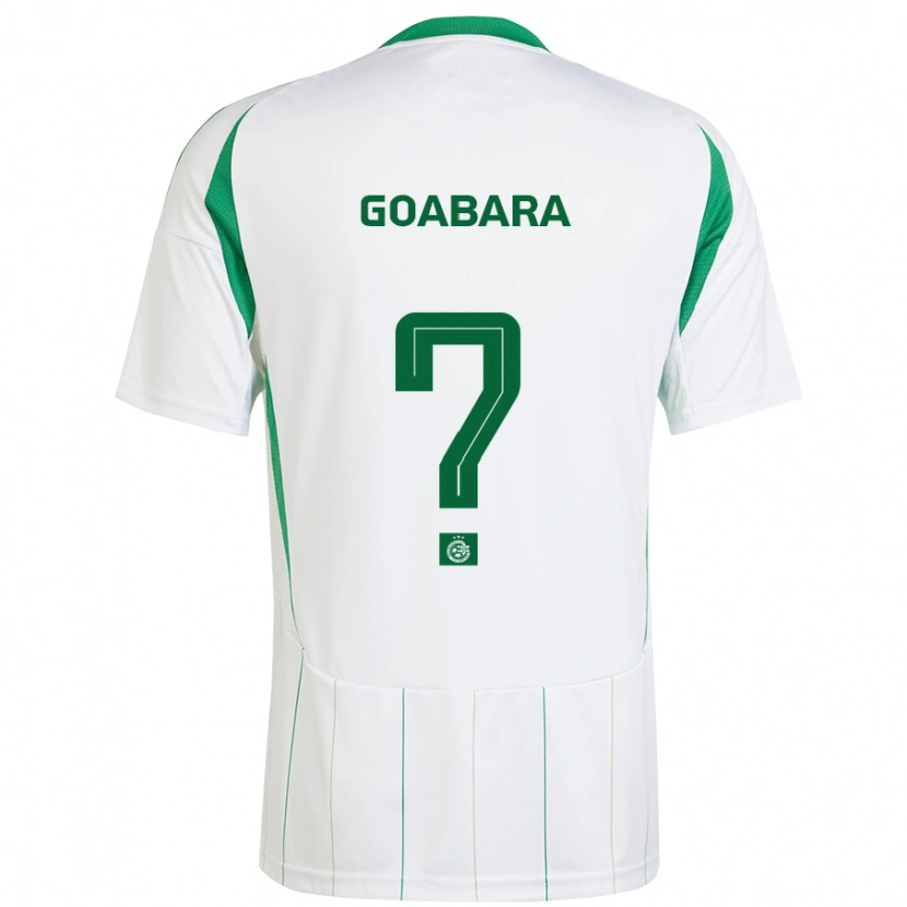 Danxen Herren Ibrahim Goabara #0 Weiß Grün Auswärtstrikot Trikot 2024/25 T-Shirt