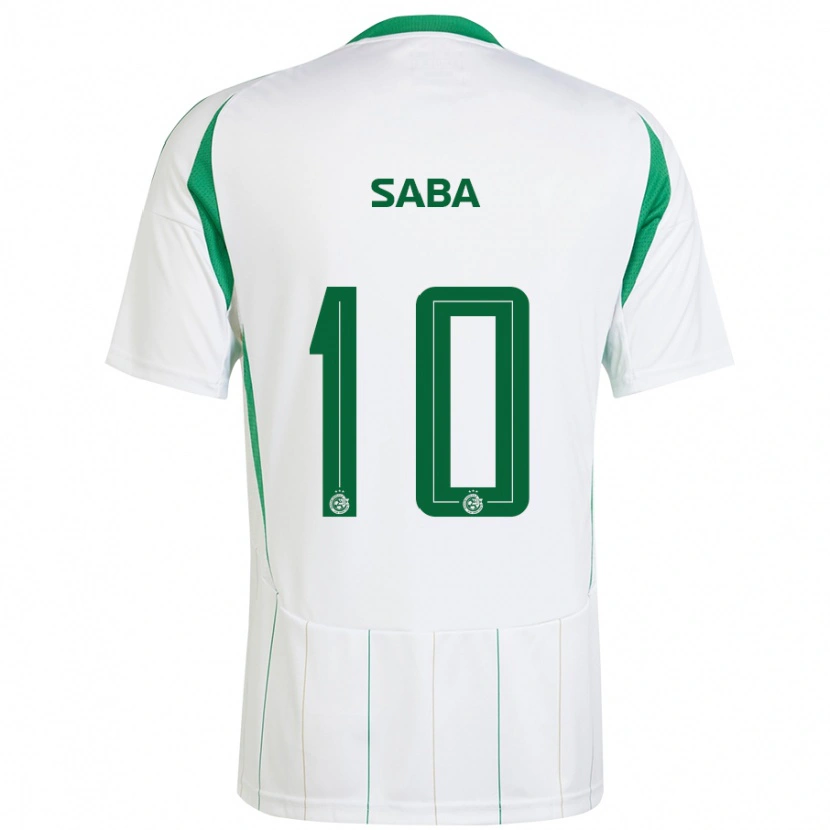 Danxen Herren Dia Saba #10 Weiß Grün Auswärtstrikot Trikot 2024/25 T-Shirt