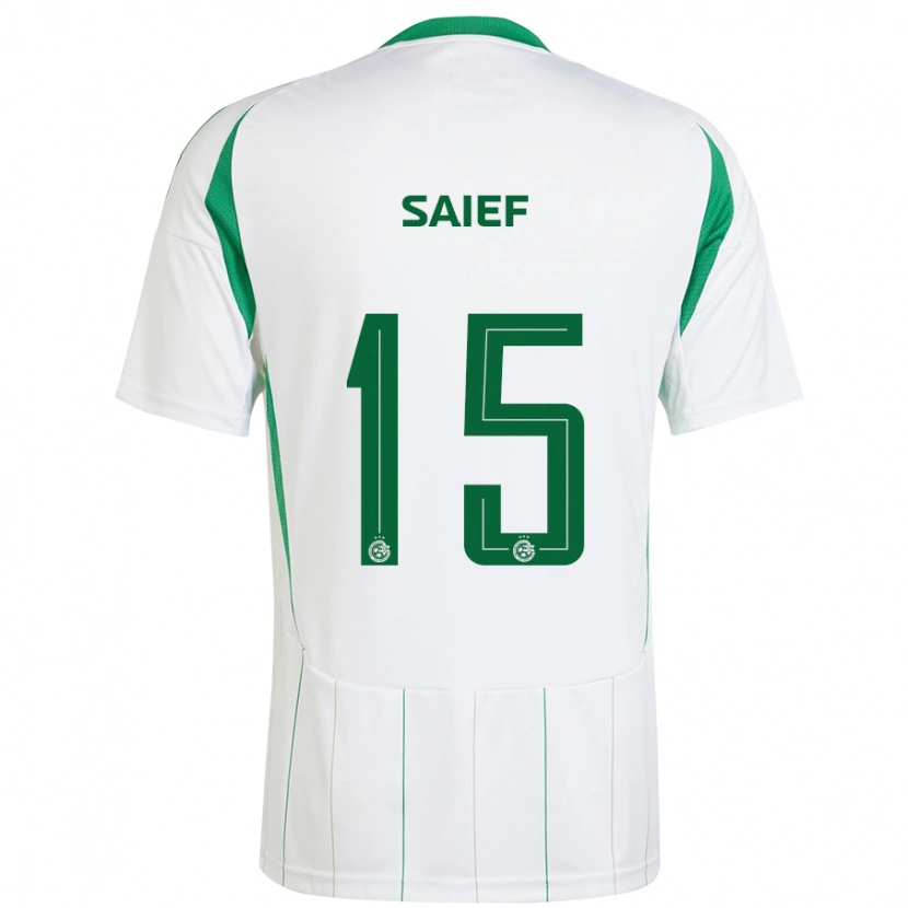 Danxen Herren Kenny Saief #15 Weiß Grün Auswärtstrikot Trikot 2024/25 T-Shirt