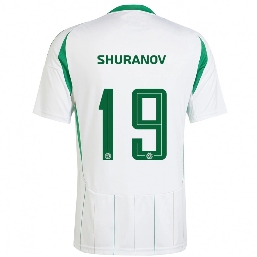 Danxen Herren Erik Shuranov #19 Weiß Grün Auswärtstrikot Trikot 2024/25 T-Shirt