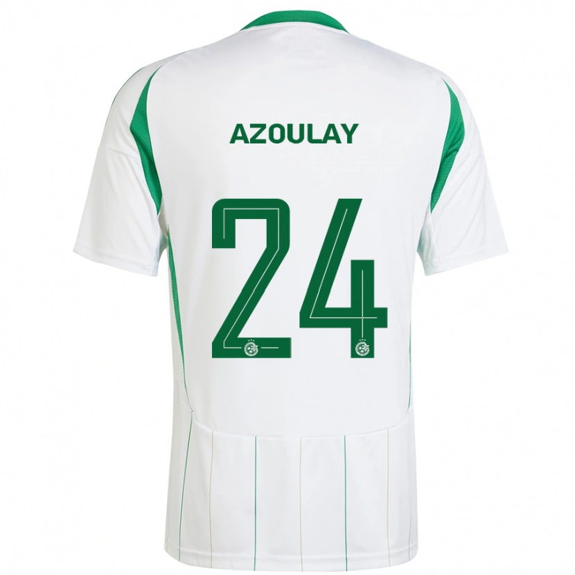 Danxen Herren Ethane Azoulay #24 Weiß Grün Auswärtstrikot Trikot 2024/25 T-Shirt