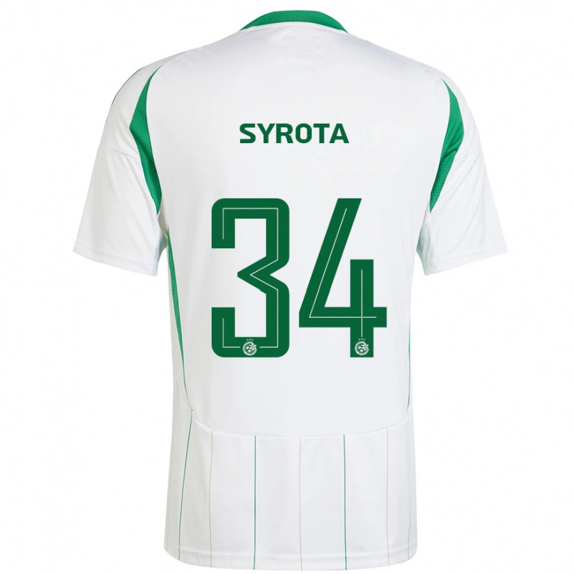 Danxen Herren Oleksandr Syrota #34 Weiß Grün Auswärtstrikot Trikot 2024/25 T-Shirt