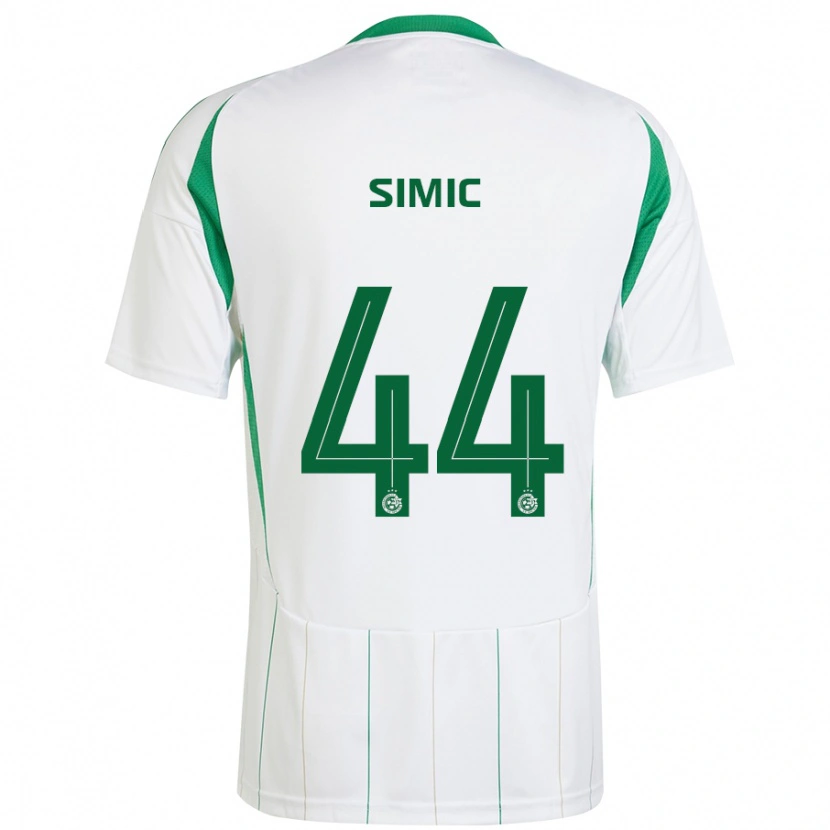 Danxen Herren Lorenco Simic #44 Weiß Grün Auswärtstrikot Trikot 2024/25 T-Shirt