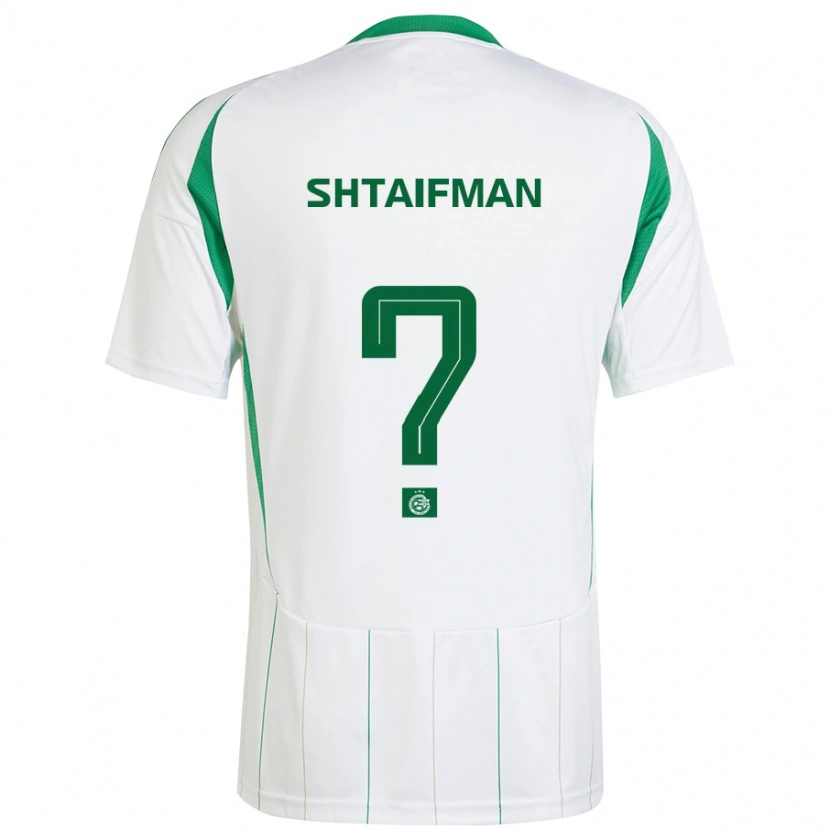 Danxen Herren Noam Shtaifman #0 Weiß Grün Auswärtstrikot Trikot 2024/25 T-Shirt