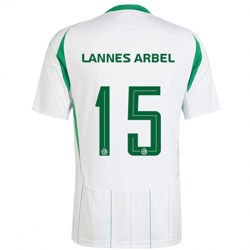 Danxen Herren Tomer Lannes Arbel #15 Weiß Grün Auswärtstrikot Trikot 2024/25 T-Shirt