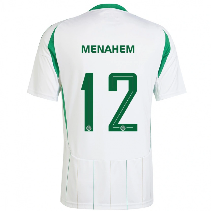 Danxen Herren Sun Menahem #12 Weiß Grün Auswärtstrikot Trikot 2024/25 T-Shirt
