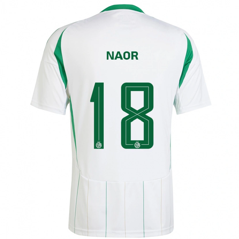 Danxen Herren Goni Naor #18 Weiß Grün Auswärtstrikot Trikot 2024/25 T-Shirt