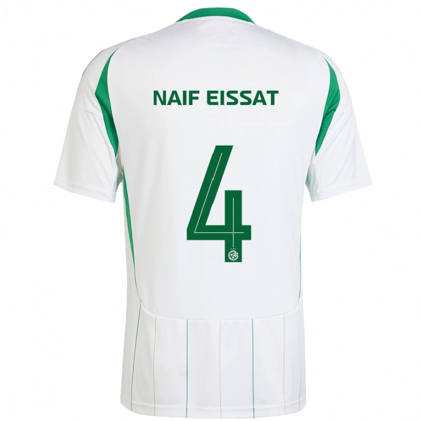 Danxen Herren Lisav Naif Eissat #4 Weiß Grün Auswärtstrikot Trikot 2024/25 T-Shirt