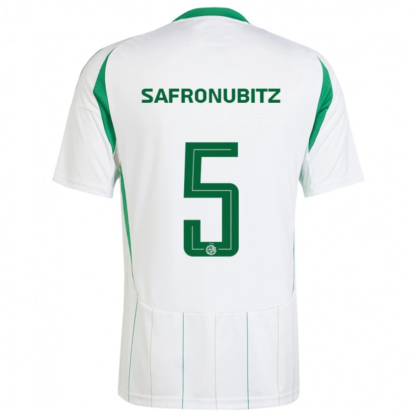 Danxen Herren Dan Safronubitz #5 Weiß Grün Auswärtstrikot Trikot 2024/25 T-Shirt