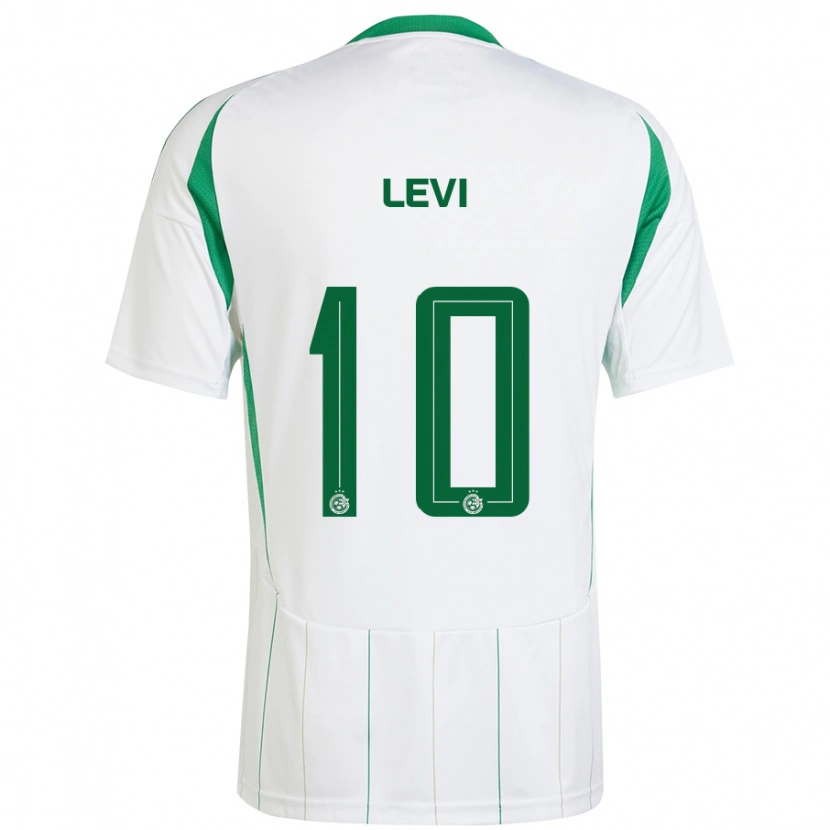 Danxen Herren Yarin Levi #10 Weiß Grün Auswärtstrikot Trikot 2024/25 T-Shirt