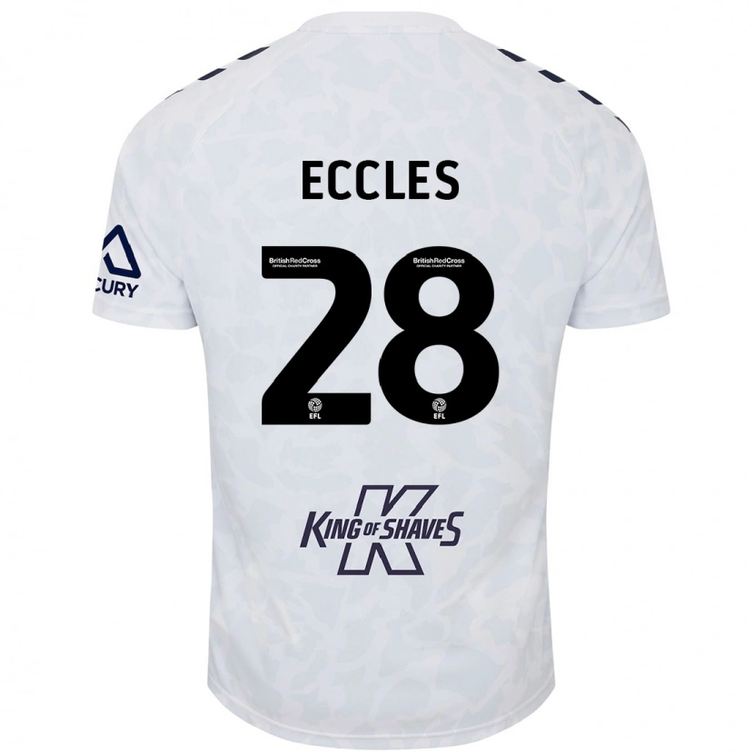 Danxen Herren Josh Eccles #28 Weiß Auswärtstrikot Trikot 2024/25 T-Shirt
