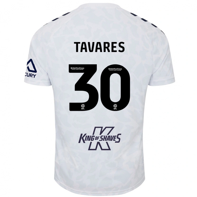 Danxen Herren Fábio Tavares #30 Weiß Auswärtstrikot Trikot 2024/25 T-Shirt