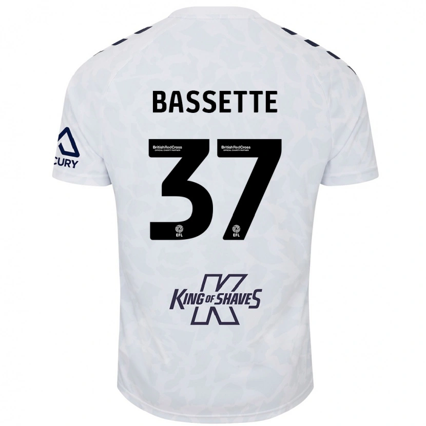 Danxen Herren Norman Bassette #37 Weiß Auswärtstrikot Trikot 2024/25 T-Shirt